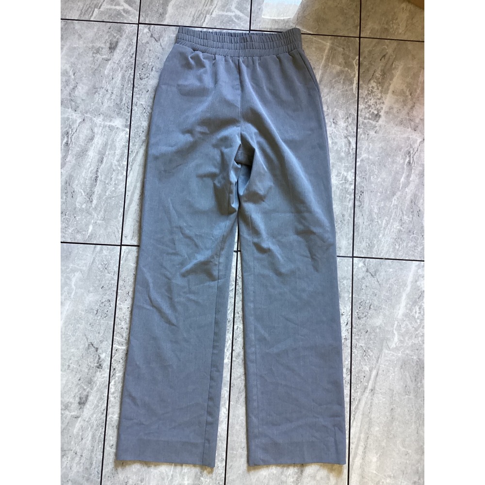 Favorite Daughter Women Grey Elastic Waist Wide Leg Trousers Pants Small